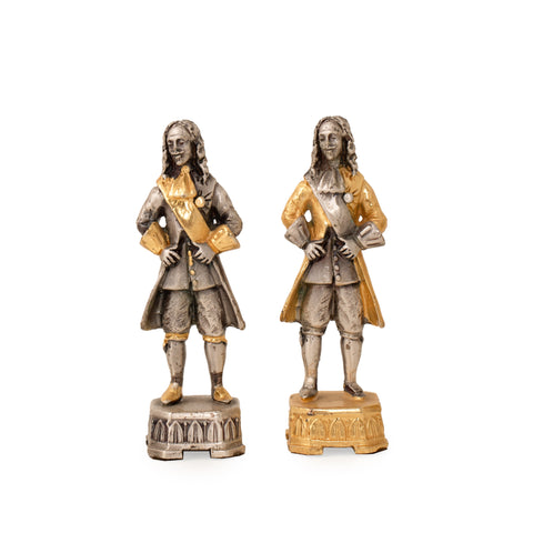 Peter the Great Emperor of Russia: Luxurious Chess Set finished using Real 24k Gold