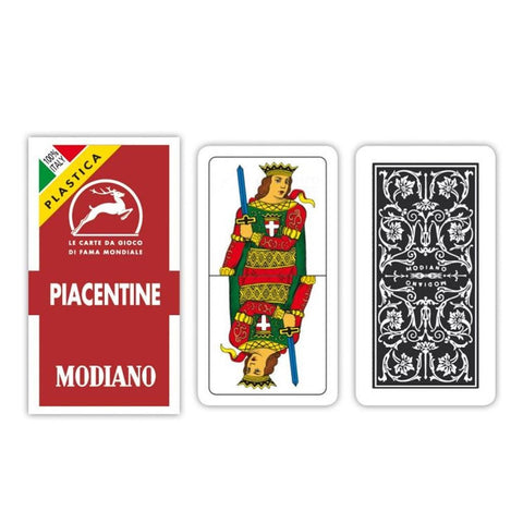 Piacentine Tarot Playing Cards (Red) Modiano