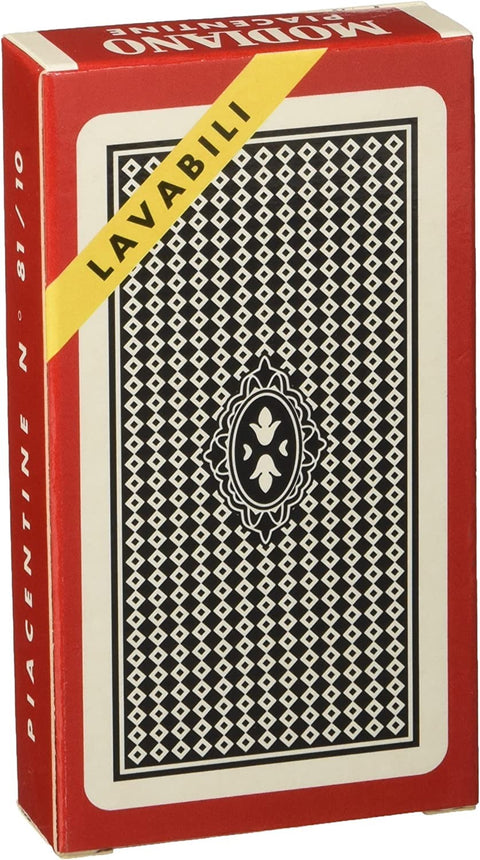 Piacentine Tarot Playing Cards (Red) Modiano