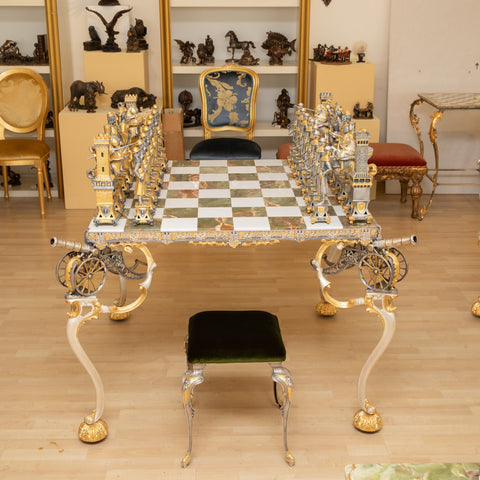 Piero Benzoni: Most Luxurious Chess Set In History. Finished in Real 24k Gold