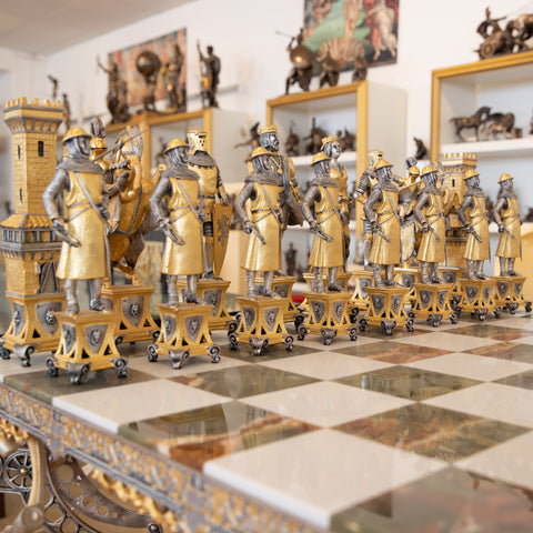 Piero Benzoni: Most Luxurious Chess Set In History. Finished in Real 24k Gold