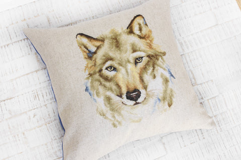 Pillow - Wolf SPB164 - Cross Stitch Kit