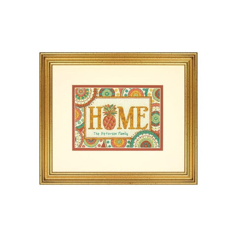 Pineapple Home (18 x 13 cm) - Cross Stitch Kit by DIMENSIONS