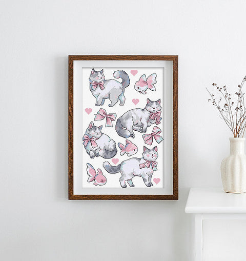 Pink Dreams Cross Stitch Kit 17x24 cm, LetiStitch, Zweigart Aida 16ct, Luca-S Cotton Threads, Black Symbol Chart