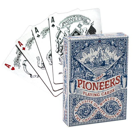 Pioneers Blue Playing Cards