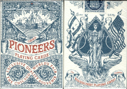 Pioneers Blue Playing Cards