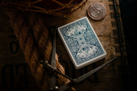 Pioneers Blue Playing Cards