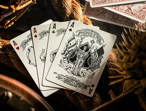 Pioneers Blue Playing Cards