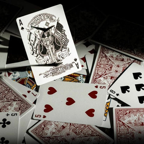 Pioneers Red Playing Cards