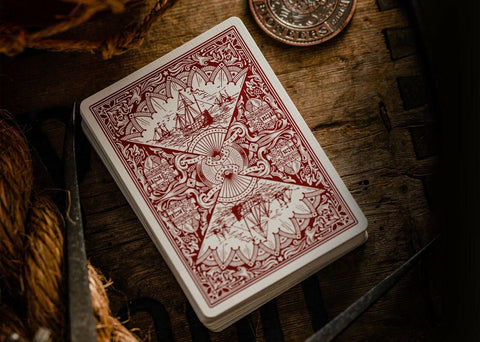 Pioneers Red Playing Cards