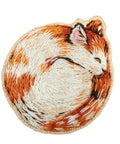 Sleeping Cat Cross Stitch Brooch Kit