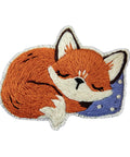 Sleeping Fox Cross Stitch Brooch Kit