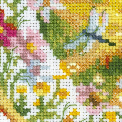 Plate with Oriole cross stitch kit by RIOLIS Ref. no.: 1693