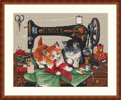 Players & Singer SK70 cross stitch kit by Merejka