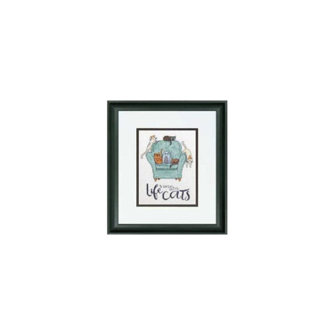 Playful Cats (12 x 17 cm) - Cross Stitch Kit by DIMENSIONS