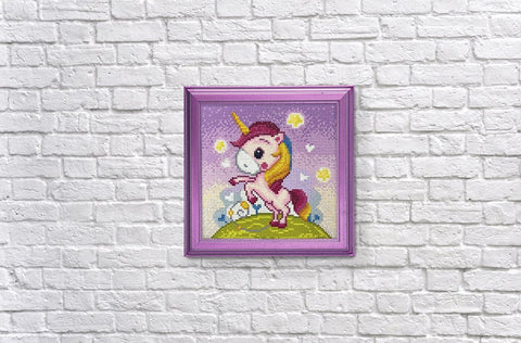 Playful Unicorn 20х20 Diamond Painting Set Cs2531