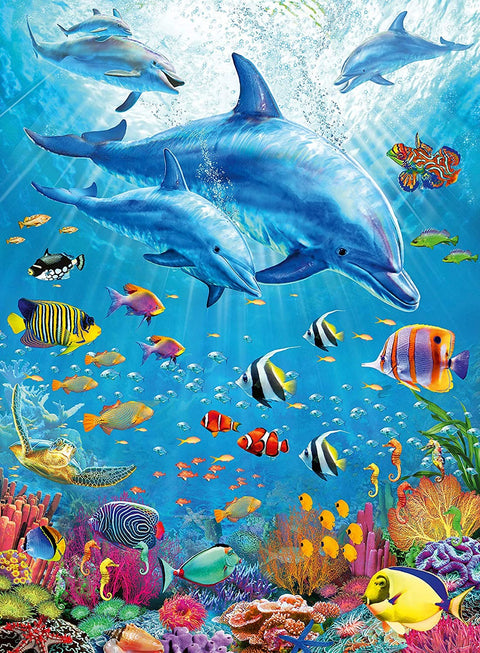 Pod of Dolphins 100 Piece Puzzle