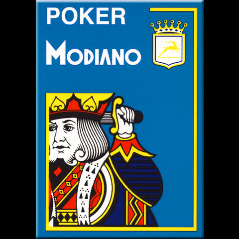 Poker 4 Jumbo Index cards (light blue) Modiano