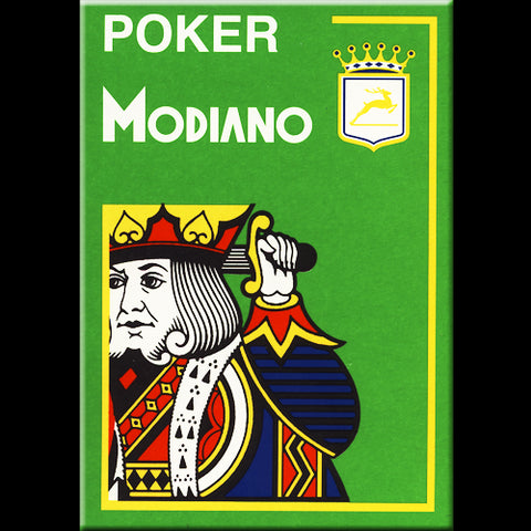 Poker 4 Jumbo Index cards (light green) Modiano