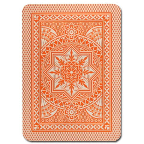 Poker playing cards (orange) Modiano