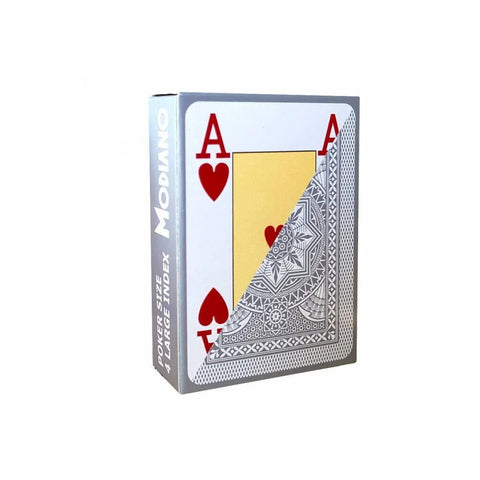 Poker playing cards (grey) Modiano