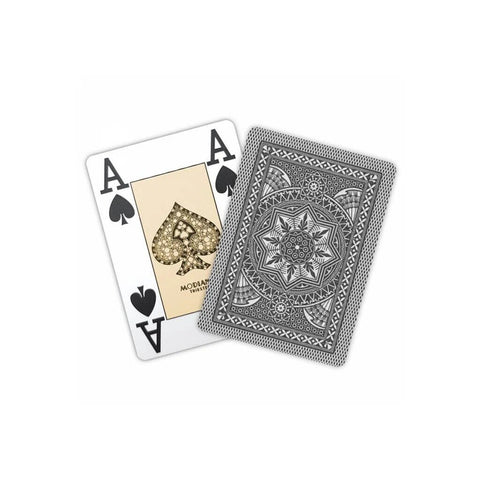 Poker playing cards (grey) Modiano