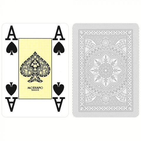 Poker playing cards (grey) Modiano