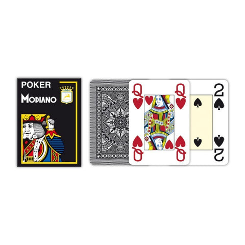 Modiano Poker playing cards (black)