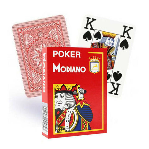 Poker Modiano playing cards (red)