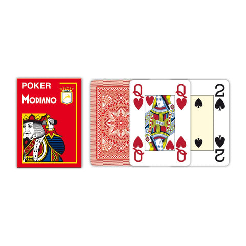 Poker Modiano playing cards (red)