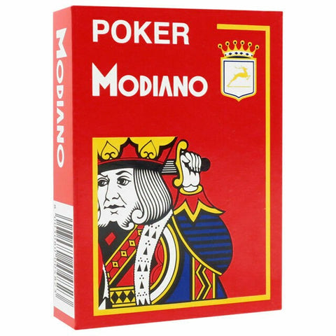 Poker Modiano playing cards (red)