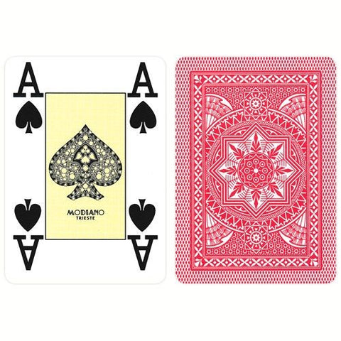 Poker Modiano playing cards (red)