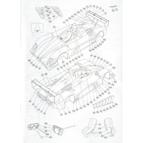 Popierinis lenktyninio automobilio CATERHAM LOLA SP.300R modelis