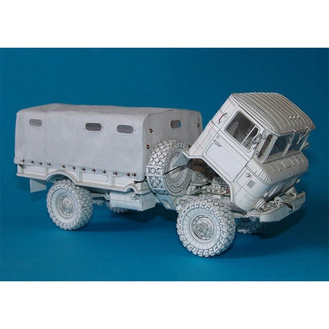 Popierinis TSRS visureigio - sunkvežimio "GAZ - 66" modelis (Ypač sudėtingas!)