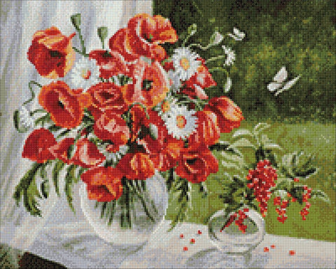 Poppies 50х40 Diamond Painting Set Cs2621