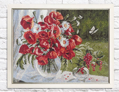 Poppies 50х40 Diamond Painting Set Cs2621