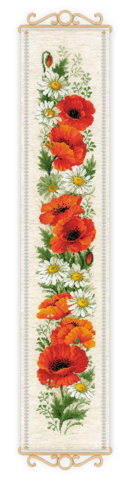 Poppies and Daisies. Cross Stitch kit by RIOLIS Ref. no.: 2067