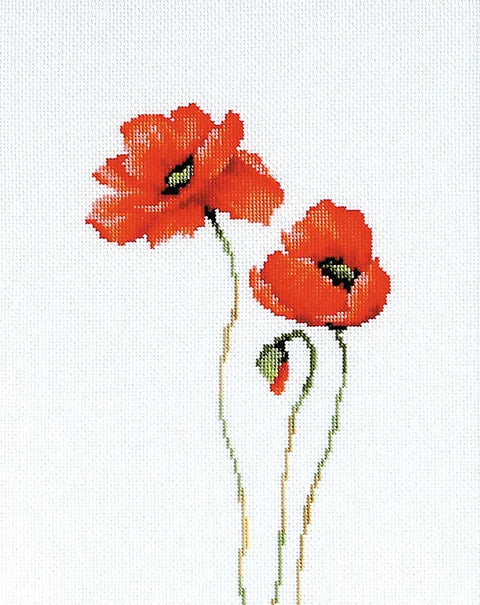 Poppies SB2225 - Cross Stitch Kit by Luca-s