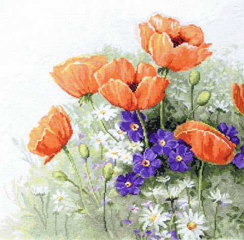 Poppies SB2368 - Cross Stitch Kit