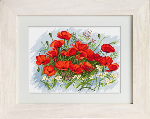 Poppies SB272 - Cross Stitch Kit by Luca-s