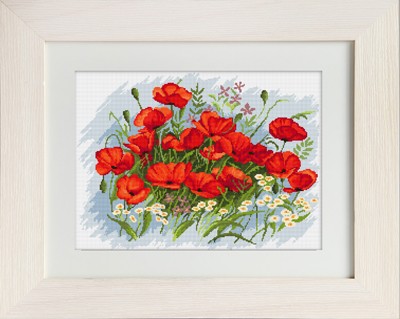 Poppies SG272 - Cross Stitch Kit by Luca-s