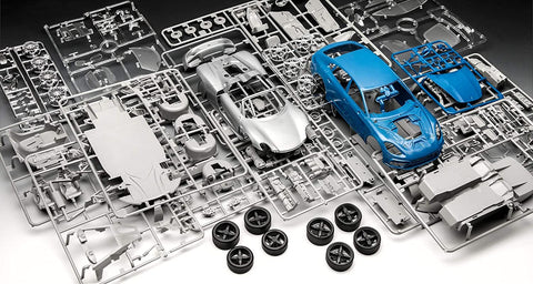 Porsche Panamera & Porsche Spyder Set  - Plastic Modelling Kit By Revell