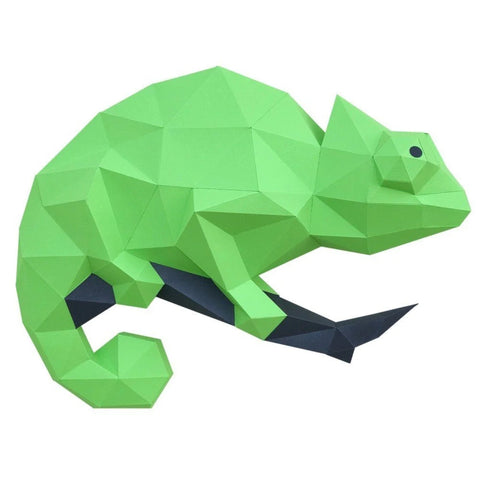 3D Papercraft Kit Chameleon PP-1XAM-2GRI