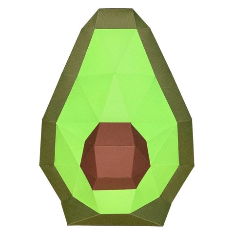 3D Papercraft Kit Avocado PP-2AVO-3WAS