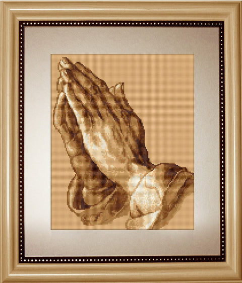 Praying Hands SG350 - Cross Stitch Kit by Luca-s