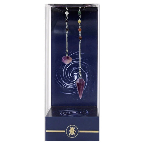 Premium Amethyst Chakra Pendulum Lo Scarabeo