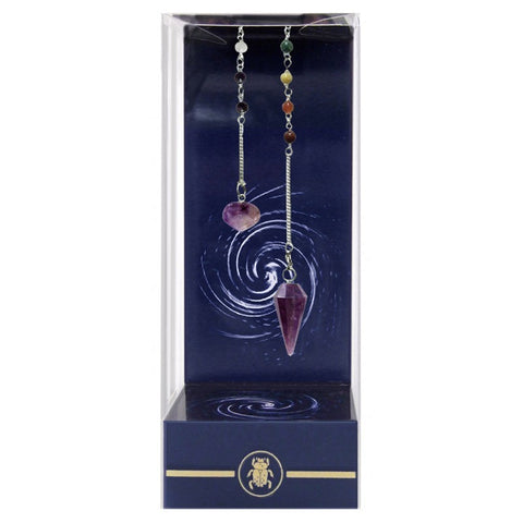 Premium Amethyst Chakra Pendulum Lo Scarabeo