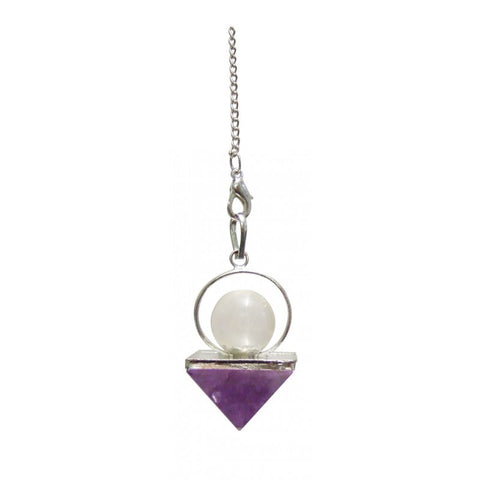 Premium Amethyst Pyramid Pendulum Lo Scarabeo