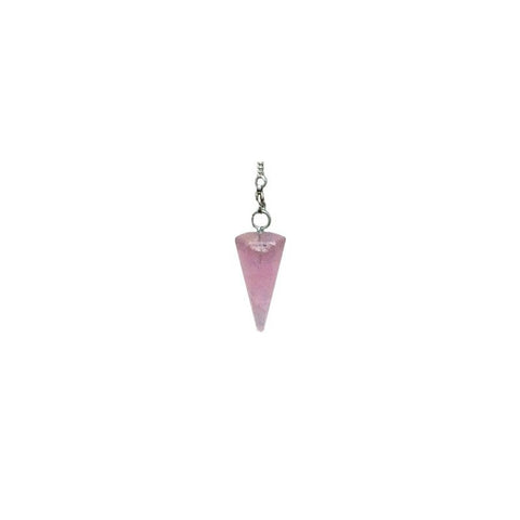 Premium Rose Quartz Chakra Pendulum Lo Scarabeo