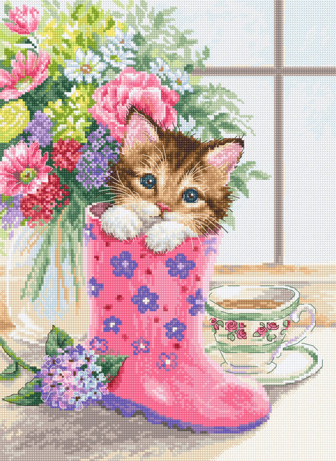 Pretty kitten SB2390 - Cross Stitch Kit